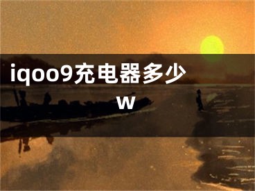 iqoo9充電器多少w