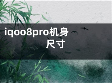 iqoo8pro機(jī)身尺寸