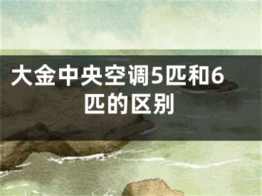 大金中央空調5匹和6匹的區(qū)別