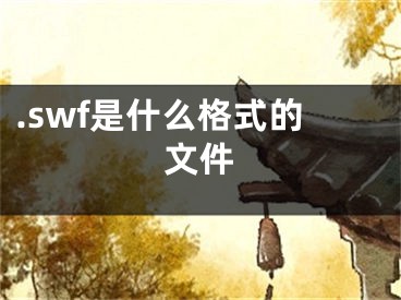 .swf是什么格式的文件