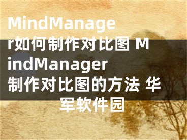 MindManager如何制作對比圖 MindManager制作對比圖的方法 華軍軟件園