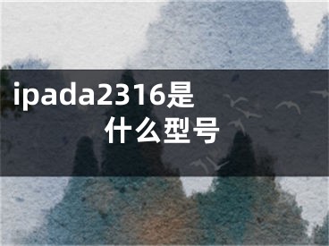 ipada2316是什么型號