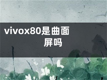 vivox80是曲面屏嗎