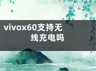 vivox60支持無線充電嗎