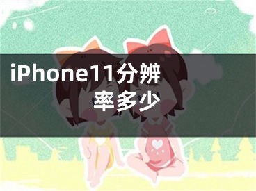 iPhone11分辨率多少