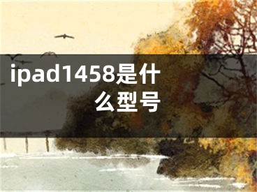 ipad1458是什么型號(hào)