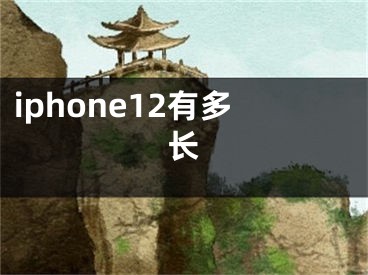 iphone12有多長