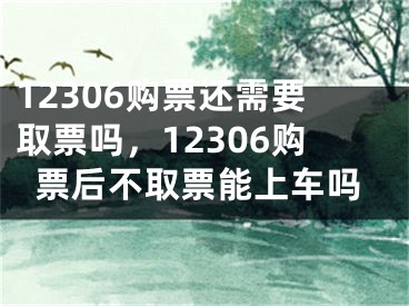 12306購票還需要取票嗎，12306購票后不取票能上車嗎