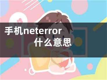 手機(jī)neterror什么意思