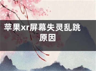 蘋果xr屏幕失靈亂跳原因