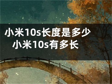 小米10s長度是多少 小米10s有多長