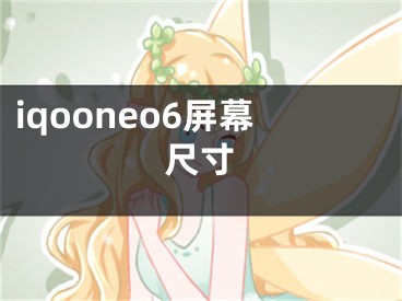 iqooneo6屏幕尺寸