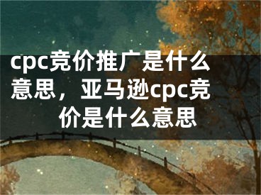 cpc競價推廣是什么意思，亞馬遜cpc競價是什么意思