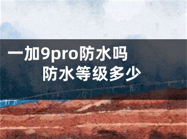 一加9pro防水嗎 防水等級(jí)多少