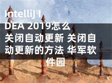 IntelliJ IDEA 2019怎么關(guān)閉自動更新 關(guān)閉自動更新的方法 華軍軟件園