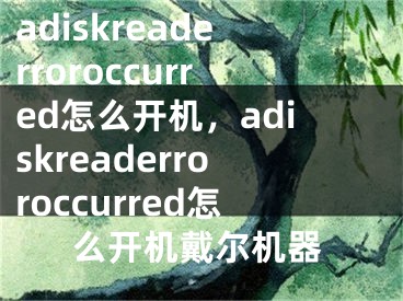 adiskreaderroroccurred怎么開機(jī)，adiskreaderroroccurred怎么開機(jī)戴爾機(jī)器