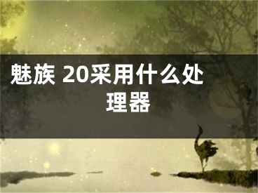 魅族 20采用什么處理器