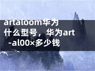 artaloom華為什么型號，華為art-al00×多少錢