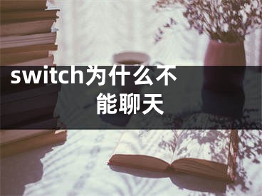 switch為什么不能聊天