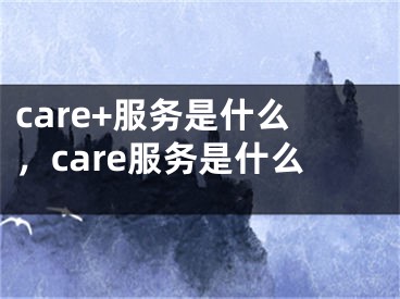 care+服務(wù)是什么，care服務(wù)是什么