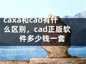 caxa和cad有什么區(qū)別，cad正版軟件多少錢一套