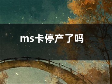 ms卡停產(chǎn)了嗎