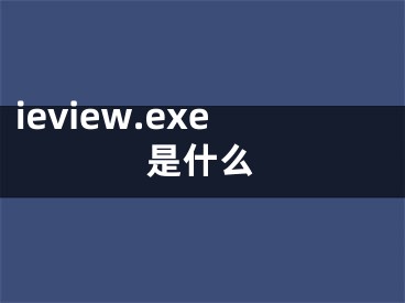 ieview.exe是什么