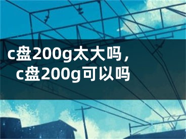 c盤200g太大嗎，c盤200g可以嗎