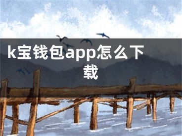 k寶錢包app怎么下載