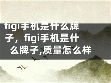 figi手機是什么牌子，figi手機是什么牌子,質(zhì)量怎么樣