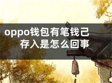 oppo錢包有筆錢己存入是怎么回事