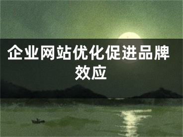 企業(yè)網(wǎng)站優(yōu)化促進(jìn)品牌效應(yīng)