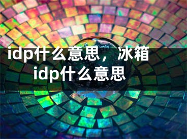 idp什么意思，冰箱idp什么意思