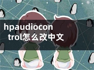 hpaudiocontrol怎么改中文