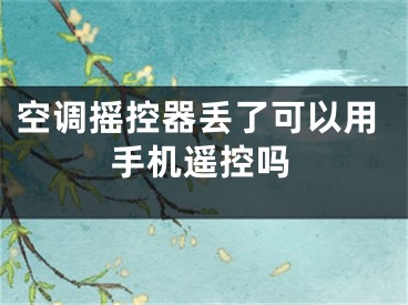 空調搖控器丟了可以用手機遙控嗎