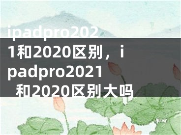 ipadpro2021和2020區(qū)別，ipadpro2021和2020區(qū)別大嗎