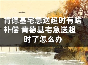 肯德基宅急送超時(shí)有啥補(bǔ)償 肯德基宅急送超時(shí)了怎么辦