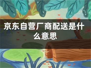 京東自營(yíng)廠商配送是什么意思