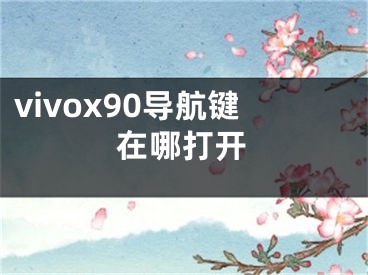 vivox90導(dǎo)航鍵在哪打開