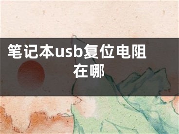 筆記本usb復位電阻在哪