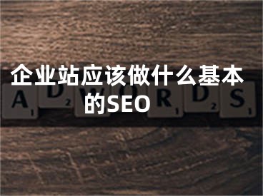 企業(yè)站應(yīng)該做什么基本的SEO