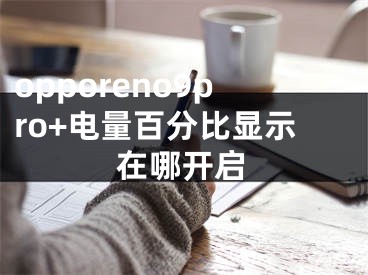 opporeno9pro+電量百分比顯示在哪開啟