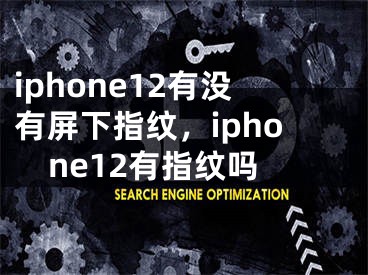 iphone12有沒有屏下指紋，iphone12有指紋嗎