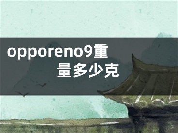 opporeno9重量多少克