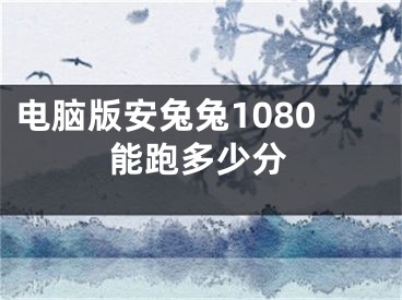 電腦版安兔兔1080能跑多少分