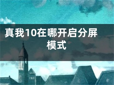 真我10在哪開(kāi)啟分屏模式