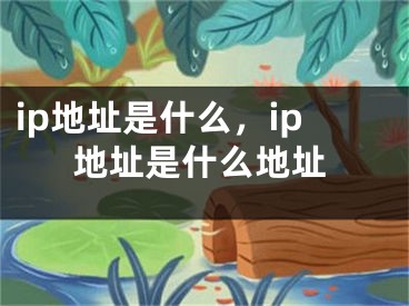 ip地址是什么，ip地址是什么地址