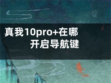 真我10pro+在哪開啟導(dǎo)航鍵