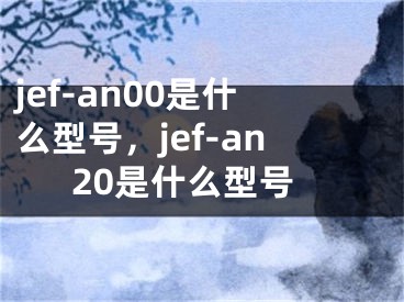 jef-an00是什么型號，jef-an20是什么型號