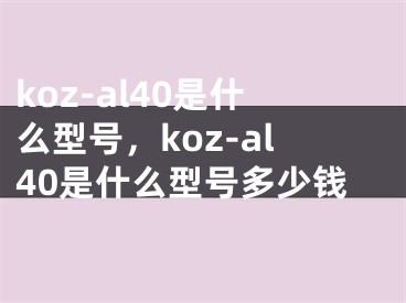 koz-al40是什么型號(hào)，koz-al40是什么型號(hào)多少錢